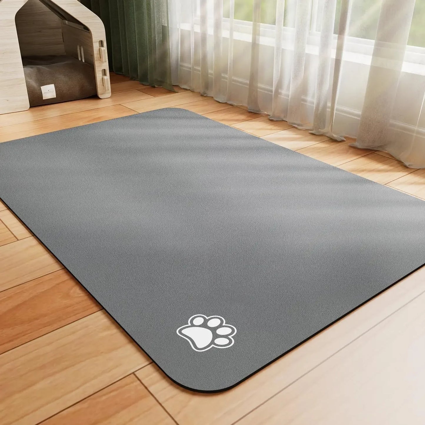 Tapis Antidérapant Ultra-Absorbant pour Gamelles – Parfait pour Chiens & Chats