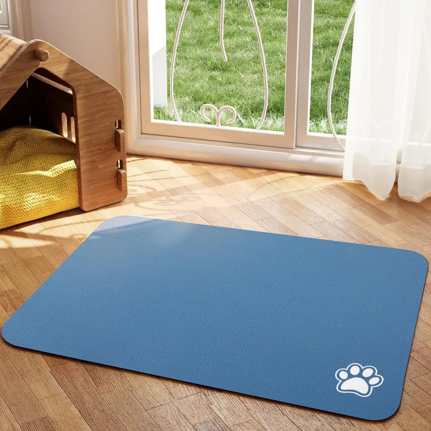Tapis Antidérapant Ultra-Absorbant pour Gamelles – Parfait pour Chiens & Chats